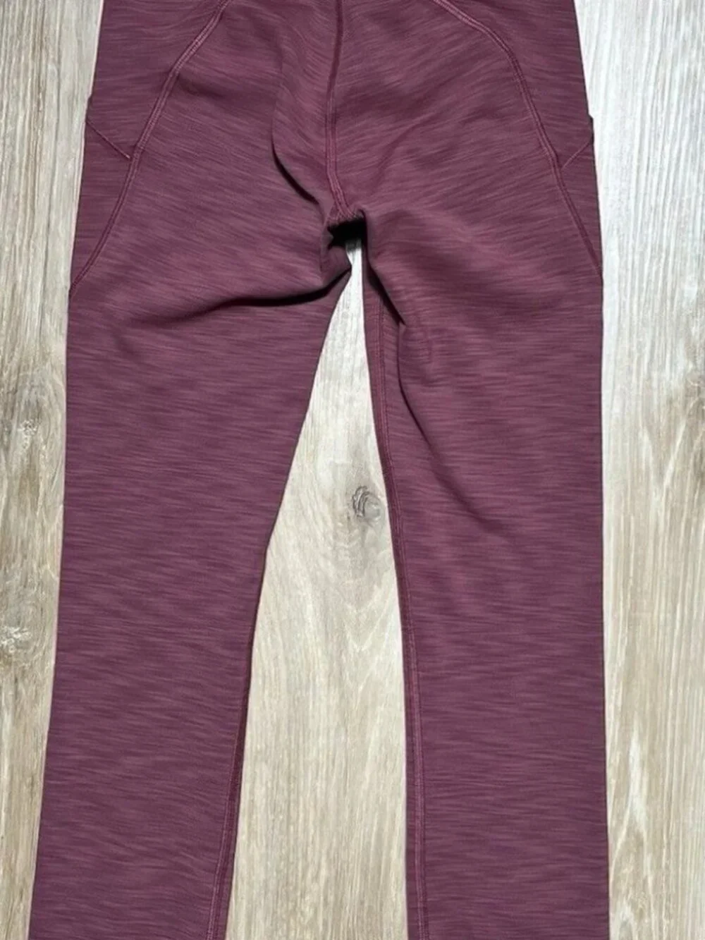 Lululemon Heathered Mulled Wine Invigorate High-Rise Leggings - Size 0